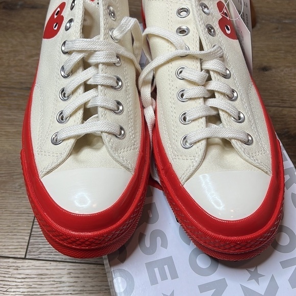 NIB Converse x Commes des Garçons Chuck Taylor Sneakers Size 9 - Picture 5 of 9
